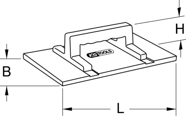 KS Tools 144.0582 Reibebrett