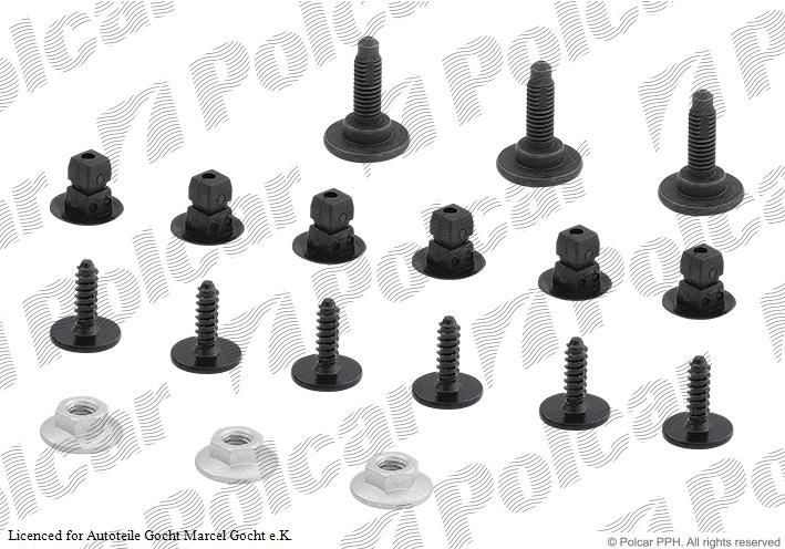 Unterfahrschutz Einbausatz Clip Clips Schrauben Set