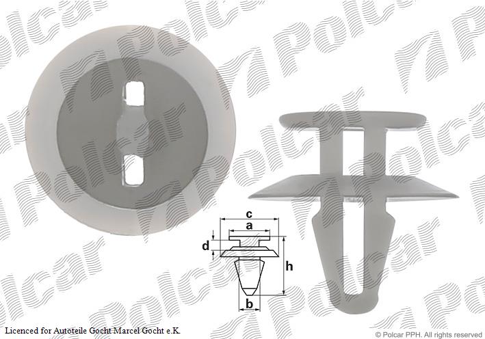 Klammer Clip Set Türverkleidung für Ford C-Max II Fiesta V 2001->