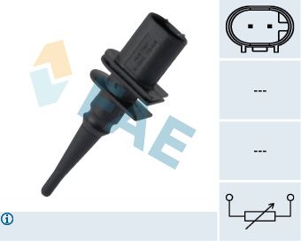 FAE 33169 Sensor, Außentemperatur für BMW X5 X1 X6 X3 F07 1994-2019