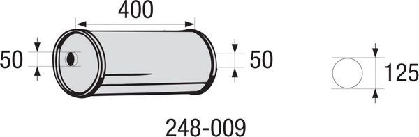 Bosal 248-009 Mittelschalldämpfer, Universal