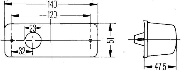 Hella 2Bm006692-017 Zusatzblinkleuchte Links