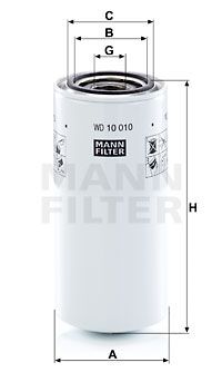 Filter, Arbeitshydraulik Mann-Filter Wd10010