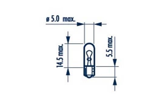 Glühlampe, Instrumentenbeleuchtung Narva 170403000