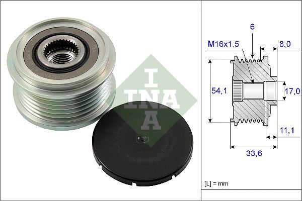 Schaeffler INA 535005910 Generatorfreilauf für Fiat Ducato 1996->