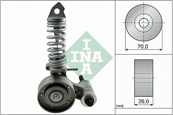 Schaeffler INA 533008530 Riemenspanner, Keilrippenriemen für Opel