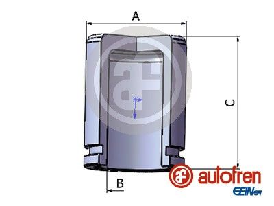 Autofren Seinsa D025264 Kolben, Bremssattel für Daewoo Rexton 1984->