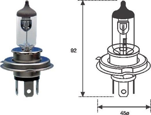 Magneti Marelli 002555100000 Glühlampe, Fernscheinwerfer