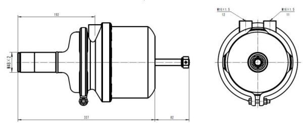 Vorspannzylinder SBP 05-Bct16/24-M48X2 für Iveco Eurotech MP 92->