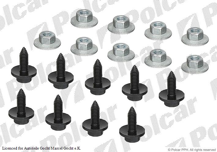 Unterfahrschutz Einbausatz Clip Clips Schrauben Set für Fiat 2006->