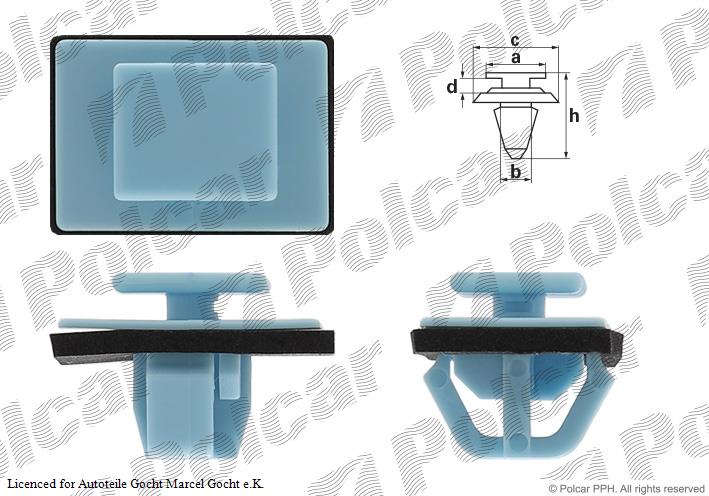 Zierleisten Clips Zierleisten Klammer Seitenleisten für Hyundai