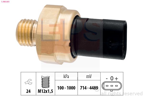 EPS 1.980.001 Sensor, Öldruck für BMW F20 F21 E88 Cabrio E82 2006->