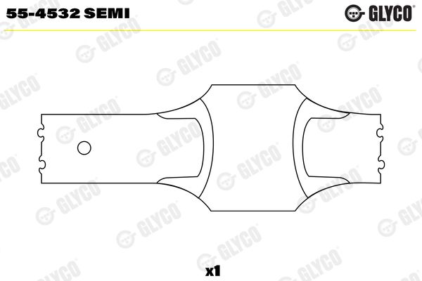 Glyco 55-4532Semi Lagerbuchse, Pleuel