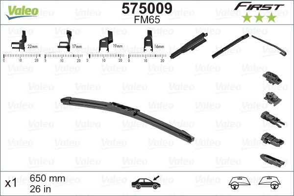 Wischblatt für 288902165R AUDI BMW CHEVROLET CHRYSLER CITROEN DS 93->