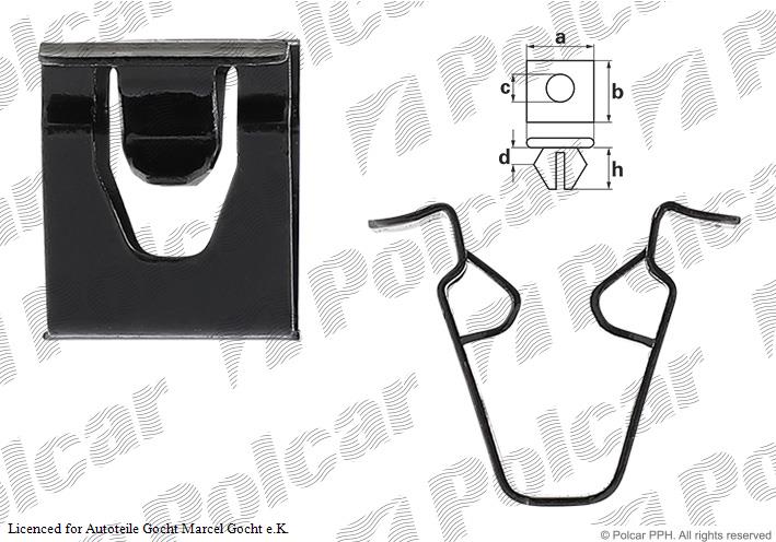 Klammer Schnappmutter Halter Clip