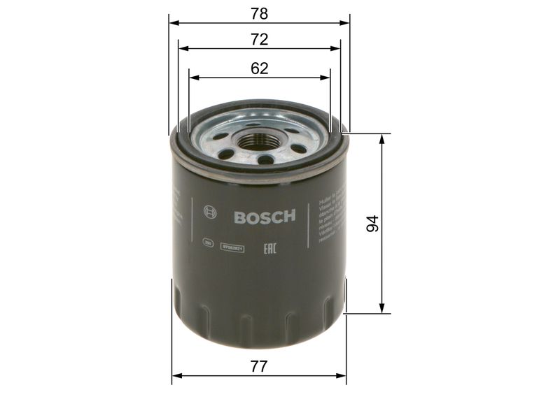 Bosch F026407268 Ölfilter für Fiat Scudo Ulysse Opel Movano C 2019->
