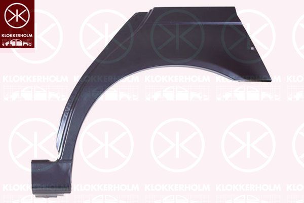 Klokkerholm 0065581E Reparaturblech für Radlauf Seitenwand Stahl Hinten Links für BMW 4-Türer 95-04
