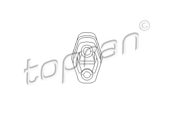 Halter, Abgasanlage Topran 104402 für Audi 80 B4 + Avant 91-96