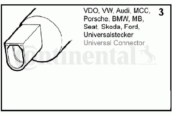 Waschwasserpumpe, Scheinwerferreinigung Continental/vdo 246-086-001-002z für Audi Mitsubishi Porsche Skoda VW 77-13