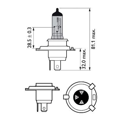 Philips 12342Wvusm Glühlampe, Fernscheinwerfer