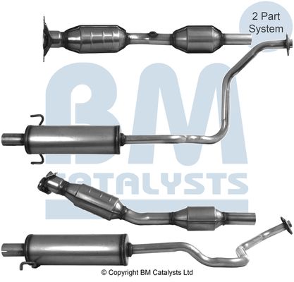 Katalysator BM Catalysts Bm91617H für Toyota Prius Liftback W2 03-09