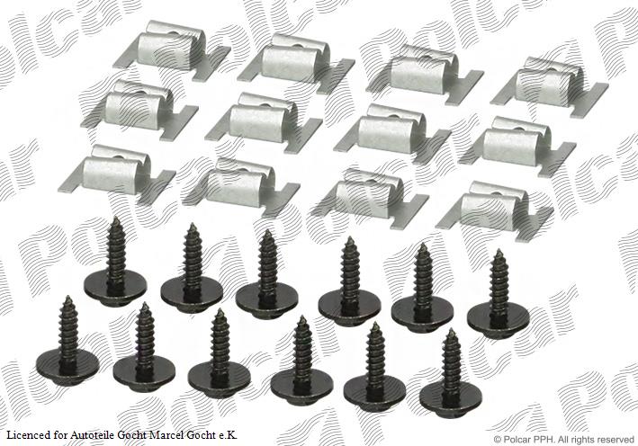 Unterfahrschutz Einbausatz Clip Clips Schrauben Set für Chevrolet