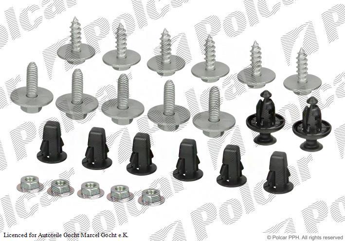 Unterfahrschutz Einbausatz Clip Clips Schrauben Set